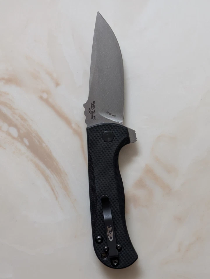 Cuchillo Plegable Zero Tolerance ZT 0909 Diseño Les George CPM-S35VN EE. UU. Excelente Foto 2 de 4