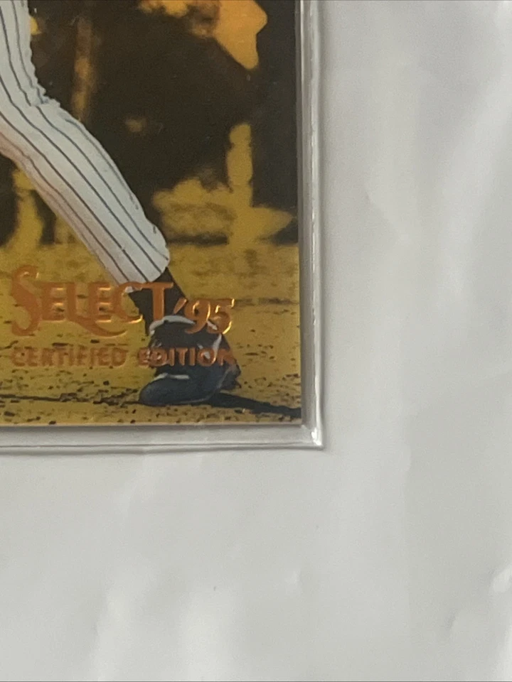 Edición certificada selecta 1995 - novato Derek Jeter #122 espejo dorado novato patio Foto 4 de 4