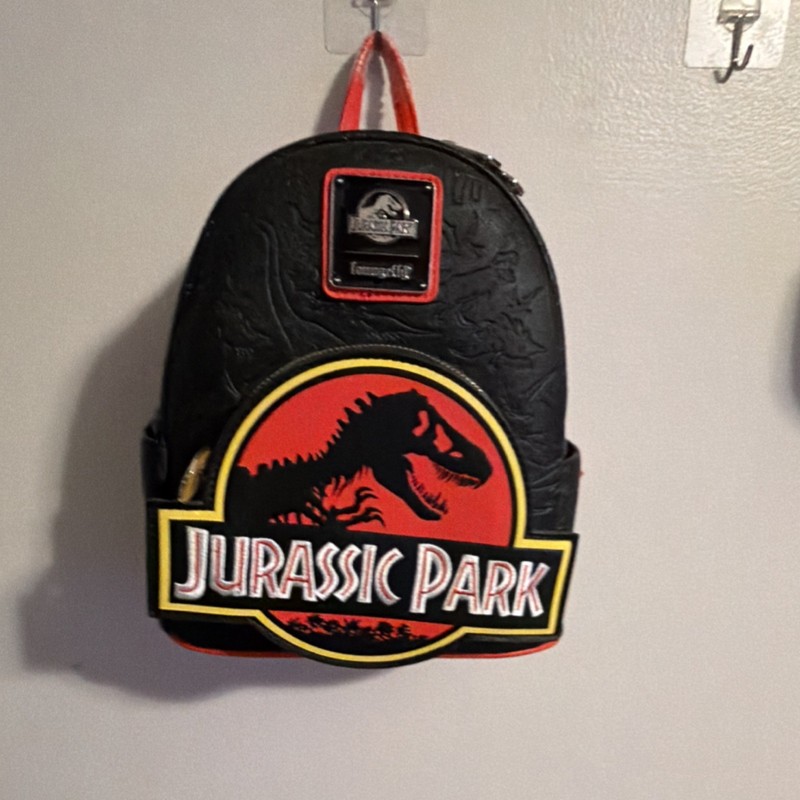 Jurassic Park Movies Mini Backpack Black/Red Original