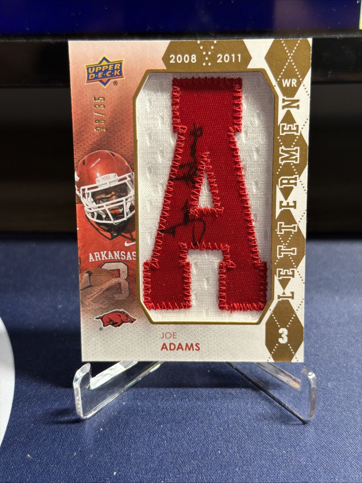 Joe Adams Upper Deck Rookie Lettermen Autograph #RLJA Base
