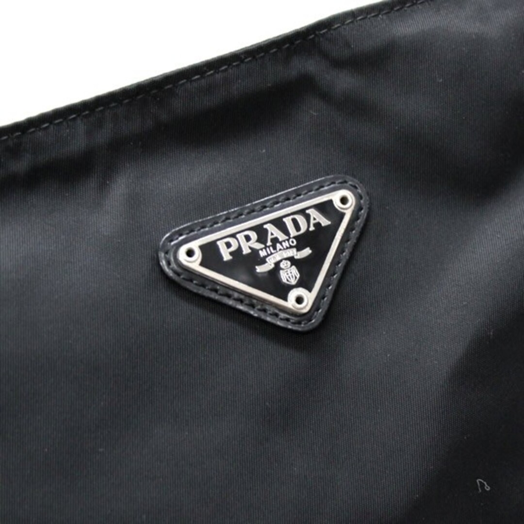 PRADA triangular logo shoulder bag no gusset nylo… - image 6