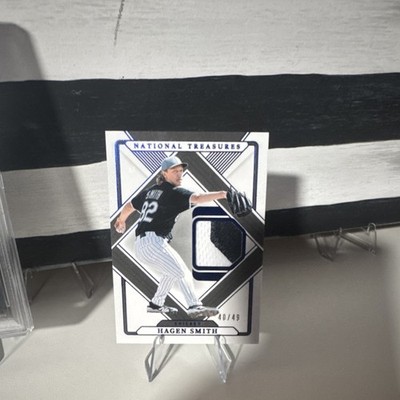 2025 Panini National Treasures - Treasured Threads Hagen Smith #TT-HS Blue /49