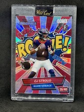 CJ Stroud 2023 Wild Card Alumination Comix Rookie Red Red Rainbow Foil /40 A2