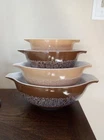 Vintage Pyrex Cinderella Nesting Mixing Bowls Set of 4 Woodland 441 442 443 444