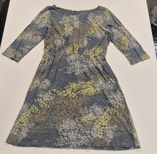 White Stuff Size 14 Casual Dress Good Condition Grey 100% Cotton