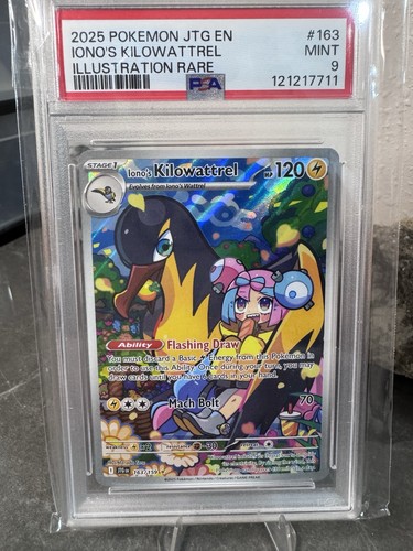 Iono's Kilowattrel graded PSA 9 for sale on eBay