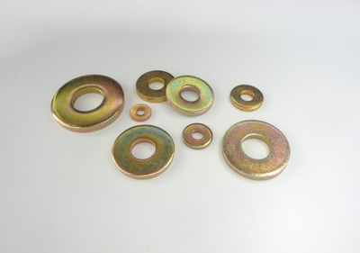 #ad Heavy Duty Washers Yellow Zinc Plated 350HV DIN 6340 6.4 25mm Steel $1.97
