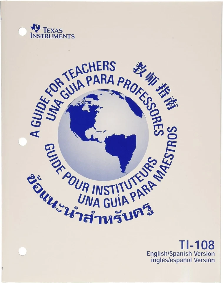 Texas Instruments TI-108 Solar Power Calculator/Teacher’s Kit (set of 10) Blue  - Image 3 of 4