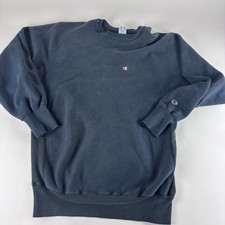 VINTAGE Champion Sweatshirt Mens 2XL Blue Reverse Weave Crewneck Made Mexico