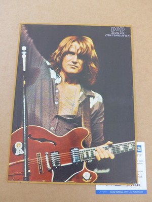 TEN YEARS AFTER Alvin Lee signed Autograph 8x10 autographed Photo  ACOA  COA