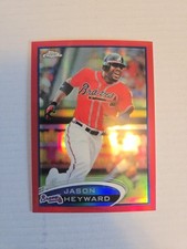 Topps Chrome 2012 Jason Heyward #12 Red Refractor 3/25 Atlanta Braves MLB