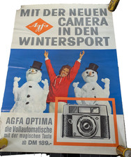 Reklameplakat Agfa Optima 50/60er Jahre ca. 59 x 42cm 3