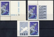 ROMANIA  1969, 1st team flight of Russian spacecrafts Soyuz 4+5 + MAP RUSSIA p4