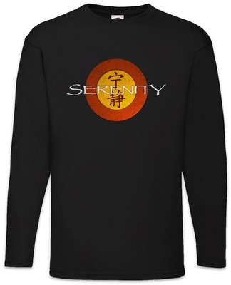 Sci-Fi Like A Leaf Langarm T-Shirt Sci-Fi Raumschiff Firefly Serenity Logo Blue