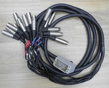 12' Mogami 16-Pair Analog Mic Cable EDAC 90 Male w/Screw to Male & Female XLR