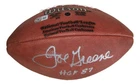 Mean Joe Greene Signed Official Mid Size NFL Leather Football Steelers Beckett