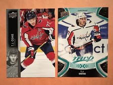 T.J. Oshie 2021-22 Upper Deck Series 2 & MVP Washington Capitals All Star Legend