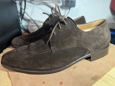Mezlan Oxford Suede Split Toe Men US 9 M Made In Spain Barely Used