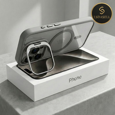 Premium Case für iPhone 15 16 17 |Pro |Max | MagSafe Alu Kamera Ständer | Schutz