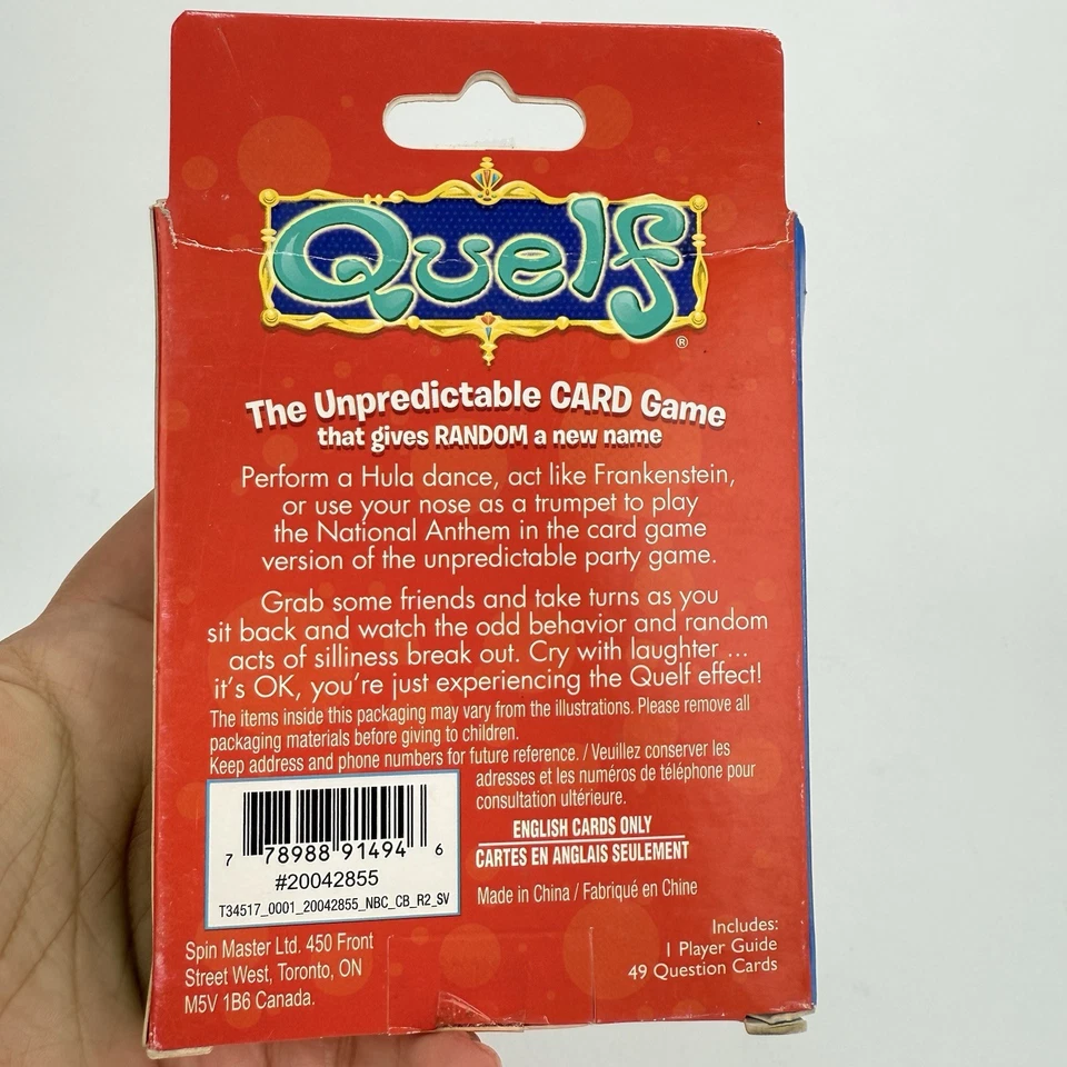 QUELF CARD GAME Deck Set Vintage 2011 New In Box Sealed Unpredictable Random NIP - Image 2 of 3