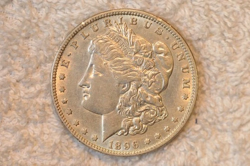 1896 - O EF MORGAN DOLLAR