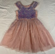     Easter Cat  Jack Dress Girls XS 4/5 Sequin Bodice Layered Tulle    