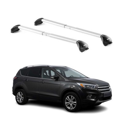For Ford Escape 2013-2019 OMAC G005063 Gray Raised Roof Rails Cross Bars