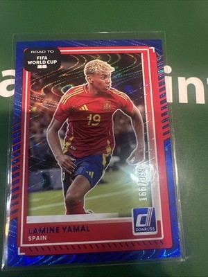 2025-26 Donruss Road to FIFA Lamine Yamal Blue Swirl /399 Spain #10