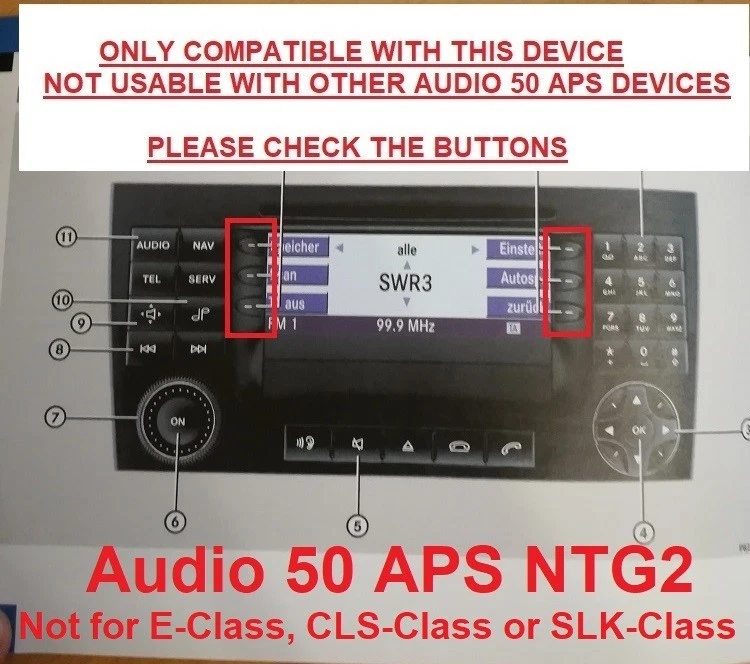 Mercedes-Benz Navi CD Set AUDIO 50 APS NTG2 EUROPA 2017/2018 A1698270700 - Bild 2 von 4