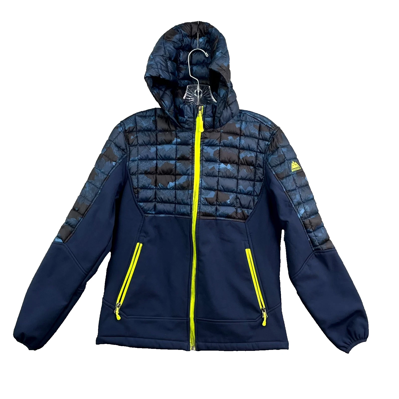 Snozu Ski Puffer Jacket Kids Youth 14/16 Camo Gorpcore Outdoors Snowboard Winter
