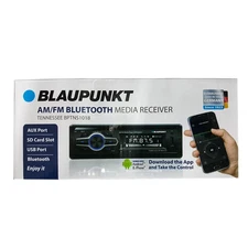 Blaupunkt Tennessee Single-Din Mechless Bluetooth Receiver - Black