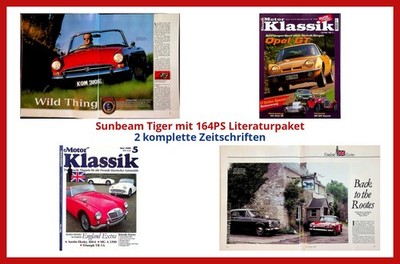 Sunbeam Tiger mit 164PS Literaturpaket - 2 komplette Zeitschriften