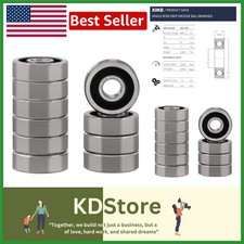 10 Pcs 5x14x5mm Deep Groove Ball Bearings Rubber Sealed Durable Precision