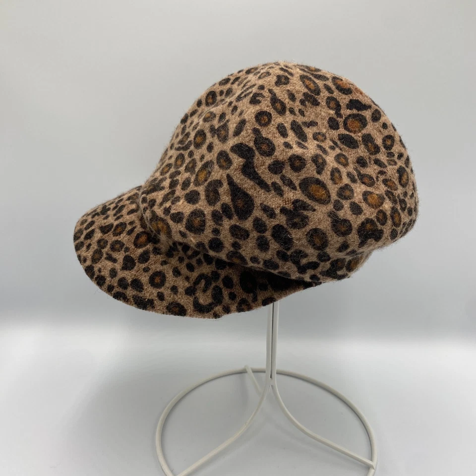 Gorra de leopardo para niños jóvenes niñas cabbie newsboy Foto 2 de 4