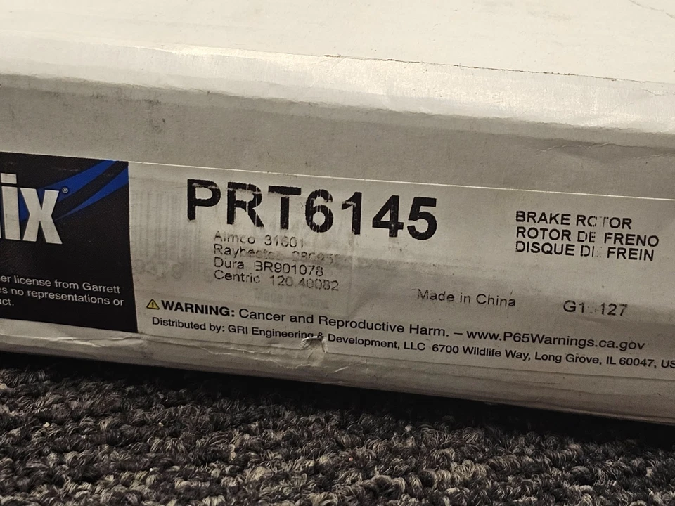 Rotor de freno de disco Bendix PRT6145 para modelos Acura Honda Civic ILX 2012-2015 Foto 3 de 4