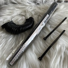 NEW BLACK RING MEASUREMENT TOOLS: MANDREL STICK, 34 Pc-RING SIZER, SIZER STRIP