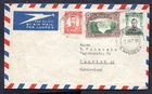 Southern Rhodesia - 1950 KGVI Airmail Cover from Belingwe to Zurich, Switzerland