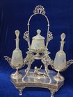 Antique Silver Plate Perfume Bottle Holder Meriden Britannia — photo 2