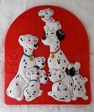 VINTAGE 3 D 101 DALMATIANS PLASTIC 1993 MATTEL PUZZLE