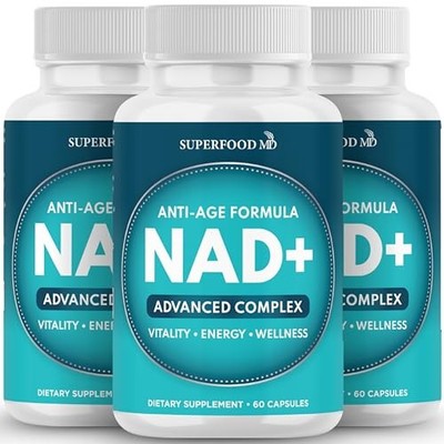 Superfoods MD NAD Plus 180 Capsules Liposomal Resveratrol