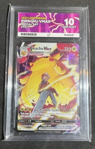 Pikachu VMAX TG17/TG30 Lost Origin - ACE 10 PERFECT SUBGRADES