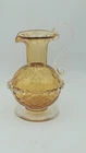 Vintage Salviati Murano Glass Gold Mini Vase/Pitcher