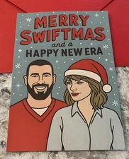 Funny Christmas Merry SwiftMas Taylor Swift 4.6x6.6” Blank Inside Greeting Card