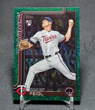 Brady Feigl Green Holo Foil /99 Rookie 2025 Topps Update Series Card US333 Twins