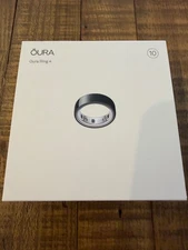 Oura Ring Gen 4 Smart Ring - Black - Size 10 - BRAND NEW & SEALED