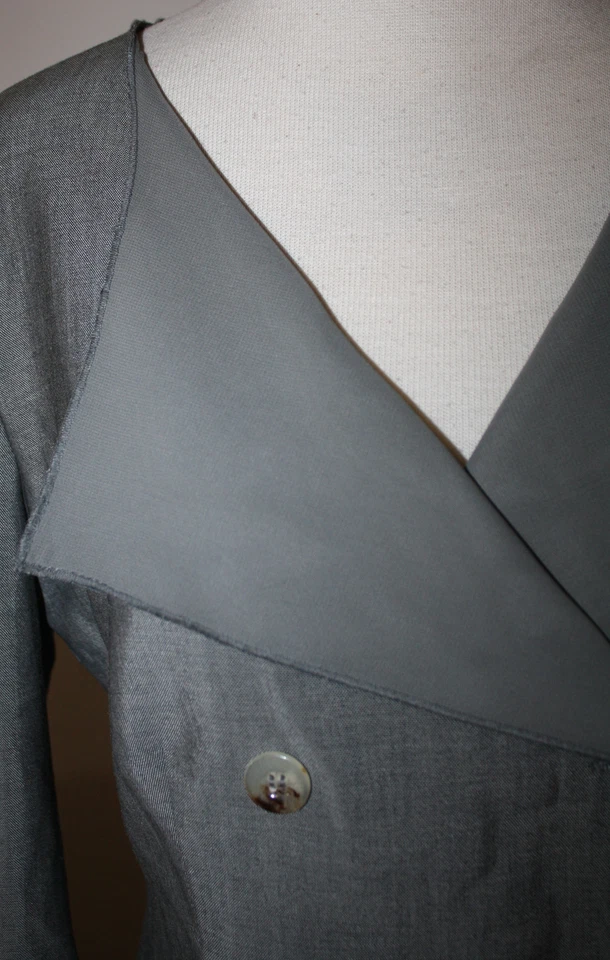 Chaqueta ARMANI Collezioni Gris Lana Mohair LS Doble Pecho 4 Foto 3 de 4