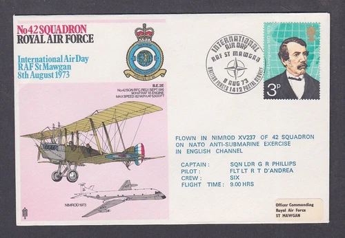 British Forces 1973 RAF Cover Squadron No 42 St Mawgan Int. Air Day BFPO 1412