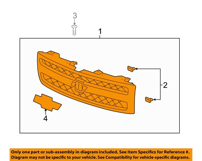 GM OEM 07-13 Silverado 1500 Grille Grille Components-Grille 22829433 | eBay