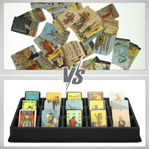 4 Pack Card Sorting Tray Black Sports Card Sorting and Dealer Tray Display Playi - Picture 4 of 6