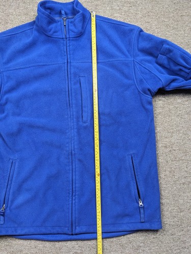 Duluth Trading Co Full Zip Chamois Flannel Shacket Men's LT Blue Outdoors - Picture 8 of 9